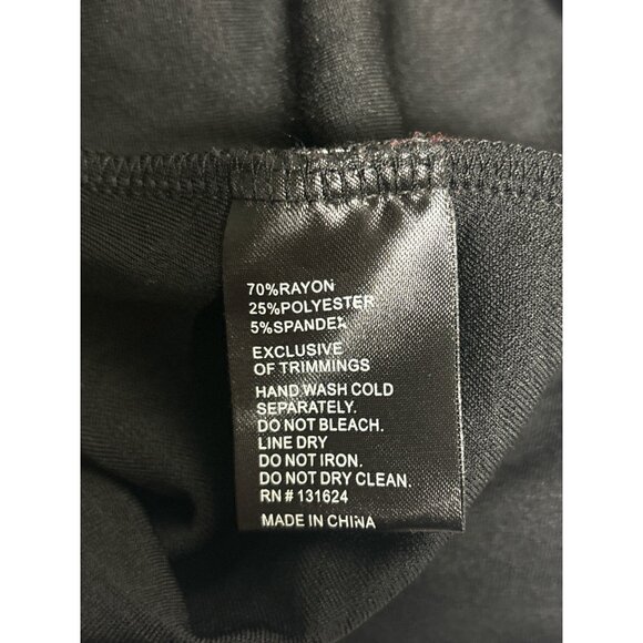 Colorful Abstract Print Long Sleeve Tunic Top By Calessa Medium 70% Rayon 25% Po - Picture 6 of 9